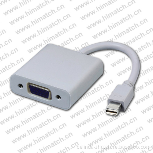 Mini Dp Male to VGA Female Adapter with Cable